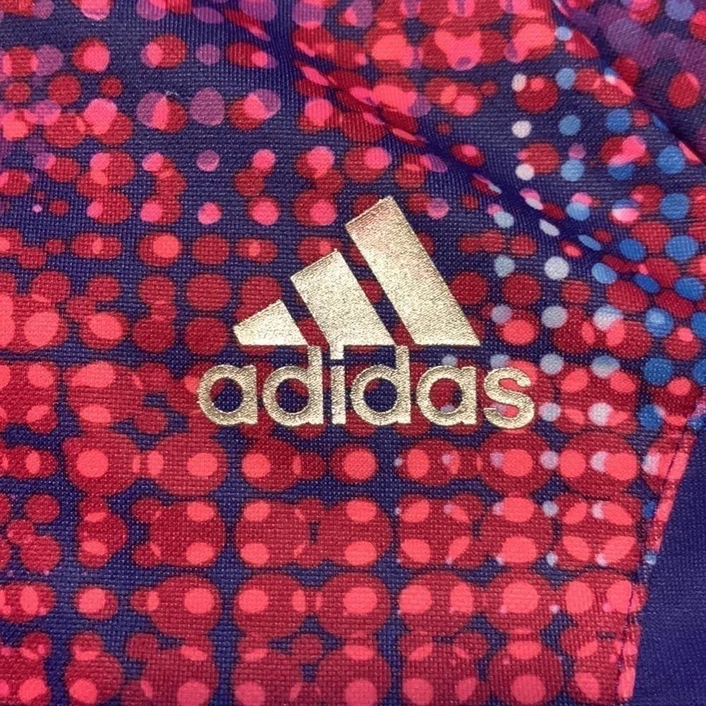 Adidas Euphoric hoodie with pink and purple dots Size Medium - 10 / 12